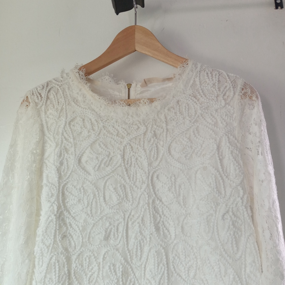 Soft Sorroundings M Lace Crochet Top - Picture 5 of 10